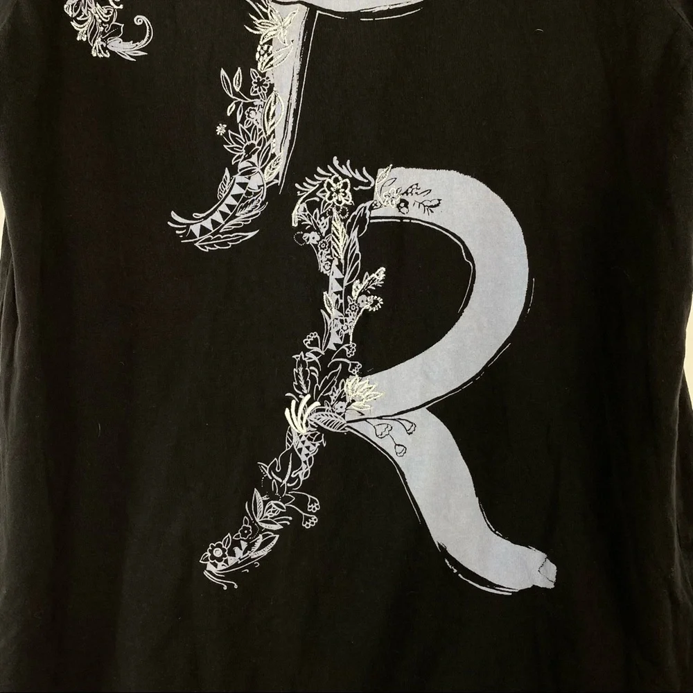 True Religion Black T-Shirt Size L